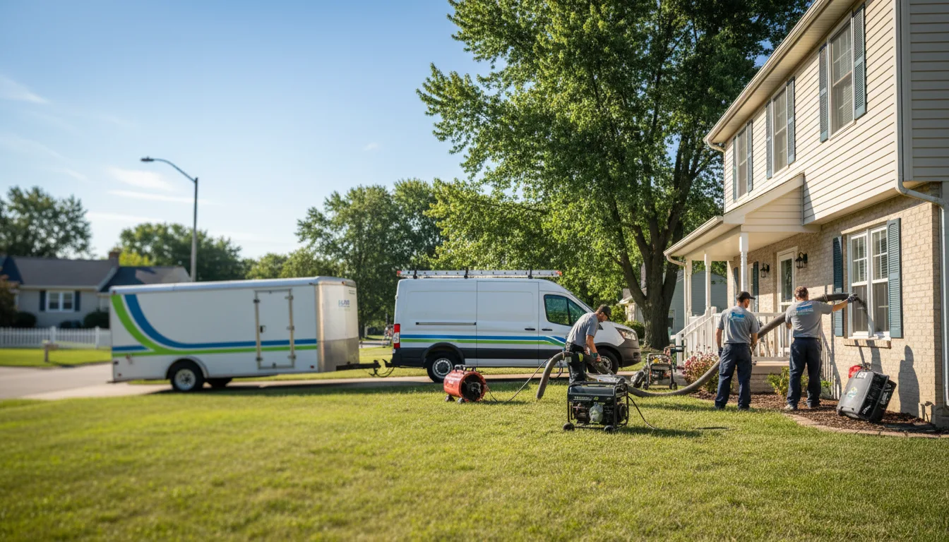 Flooded Basement Restoration And Cleanup With Repair in Olin, IA near me